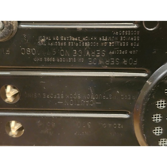 Oster Kitchen Center Sunbeam Mixer Meat Grinder Attachment 2 Glass Bowls Manual - Picture 10 of 11